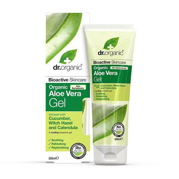 Dr. Organic Aloe Vera Gel with Cucumber, Witch Hazel &amp; Calendula 200ml