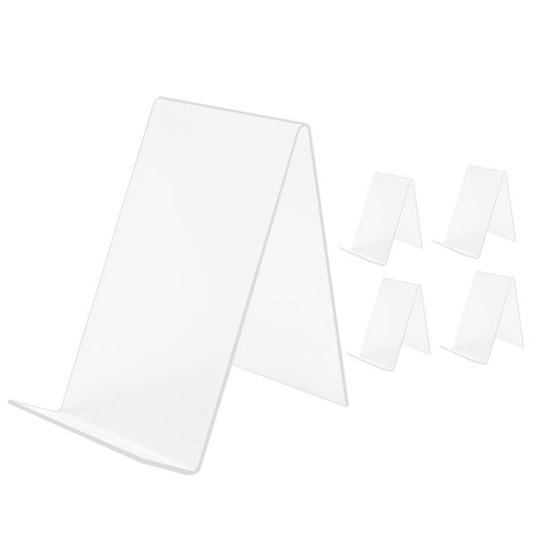 Acrylic Book Stand With Ledge,Clear Tablet Holder For Books,Notebooks