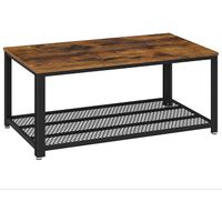 Industrial Coffee Wood Table Living Room