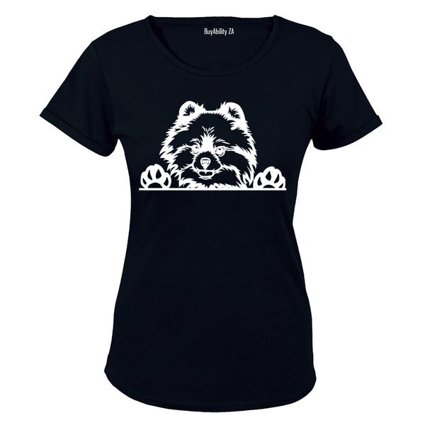 Peeking Dog - Black image