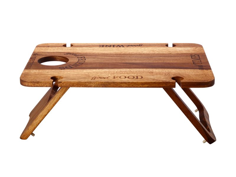 Maxwell and Williams Picnic Perfect Acacia Folding Table- 58X40X24