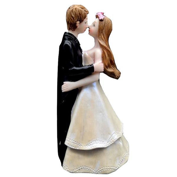 Home Bride Groom Wedding Cake Topper Decoration Ornament Elegant-14cm
