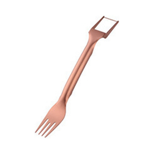 Dual Head Watermelon Cutter Slicer Tool Rose Gold
