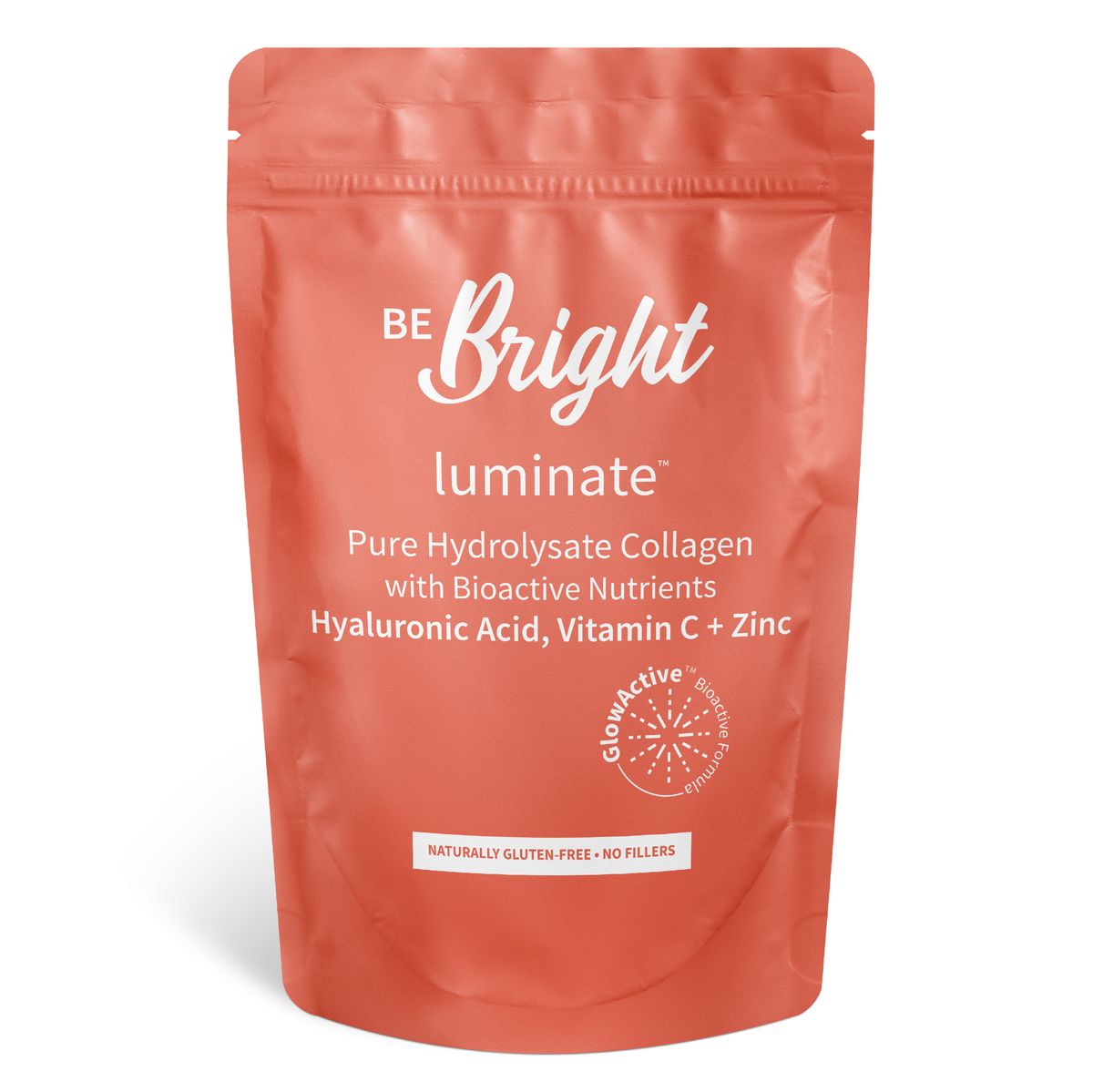 Luminate Collagen Powder with Hyaluronic Acid + Vitamin C + Zinc (350g ...