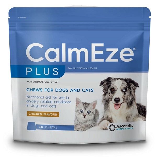 Calmeze Plus Chews For Dogs &amp; Cats 30 Chews