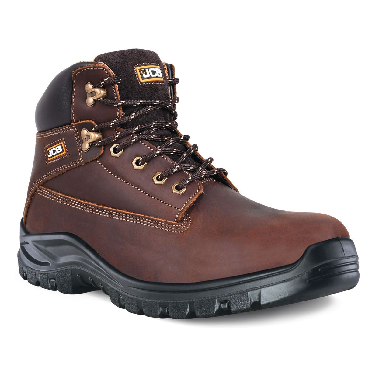 JCB Safety Boot Holton Hiker Steel Toe Brown | Shop Today. Get it ...