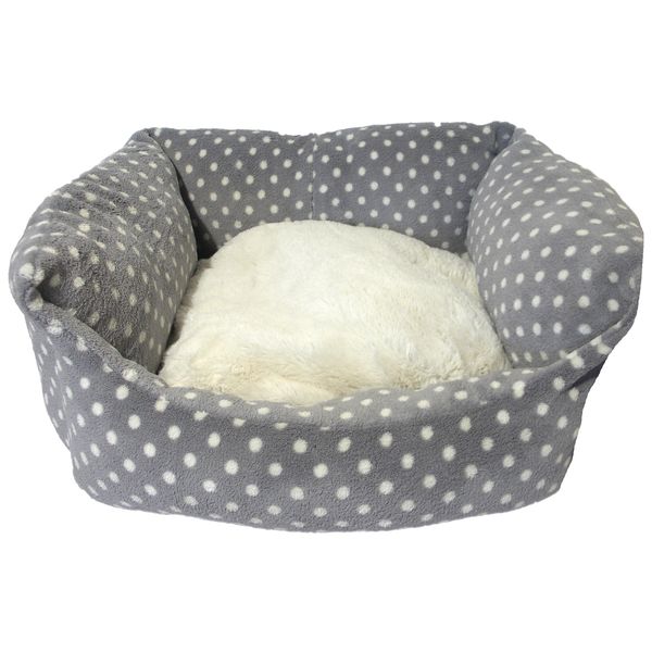 Rosewood Grey Cream Spot Bed Small