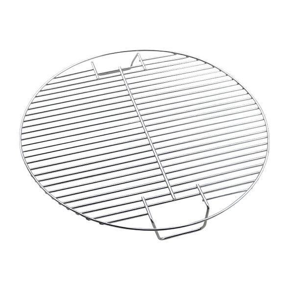 44.5 cm Round Iron Fire Pit Grate for Outdoor Cooking - Grey