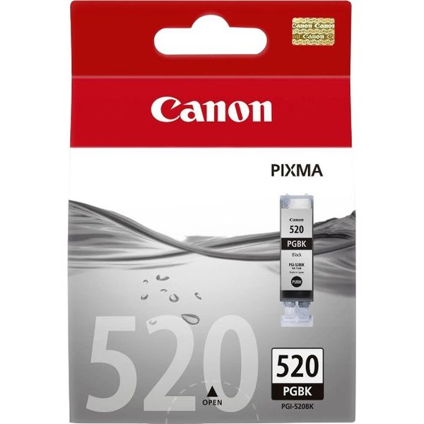 Canon PGI-520BK Black Ink Cartridge - Genuine Canon Printer Ink