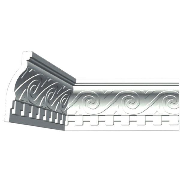 Eps Cornice - Twirlly - 105Mm - 2Metre - 3 Pieces