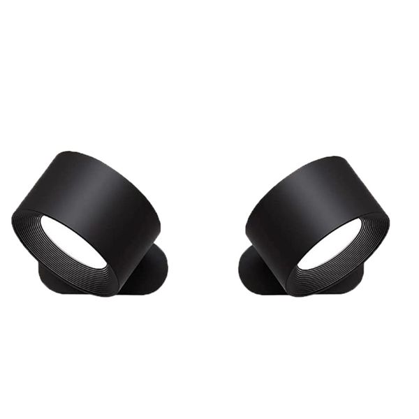 Rechargeable Magnetic 360 Rotation LED Wall Mounted Lamp - 2 Pack