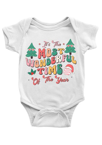 The Most Wonderful Time Of The Year Baby Vest