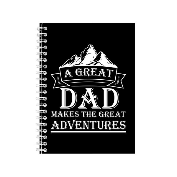 Dad Adventures Wire Bound Notebook Gift Idea Writing Books A4 Notepad