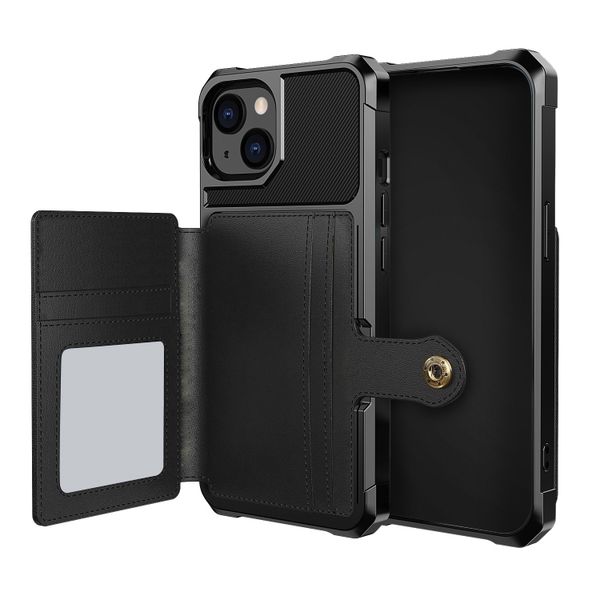 Shockproof Cover With Stand &amp; Card Holder For MagSafe iPhone 14 Series