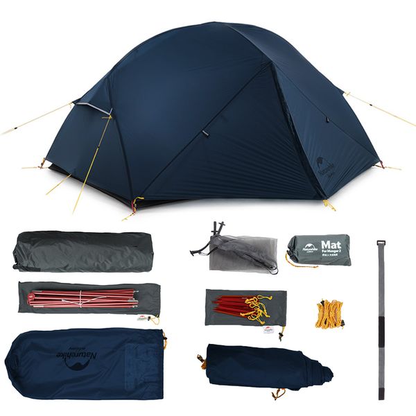 Naturehike Lightweight 2 Person Camping Tent - Blue