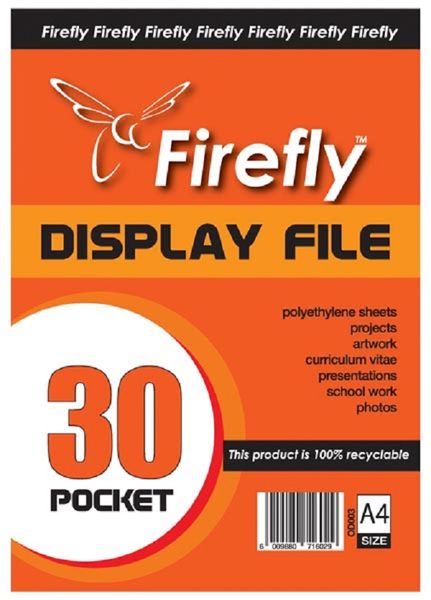 Firefly Pocket File 30 Page A4 (Display Book)
