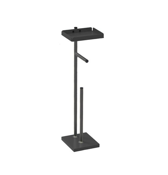 Free Standing Bathroom Toilet Paper Holder Stand with Storage Shelf