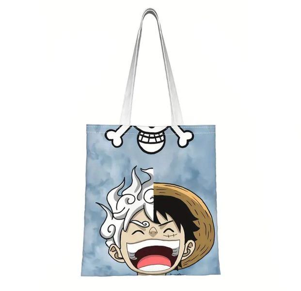 One Piece Anime Monkey D. Luffy Gear 5 Cool Themed Tote Bag