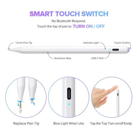 Digital Stylus Pencil for Apple iPad & iPad Pro - with REAL PALM REJECTION, Shop Today. Get it Tomorrow!