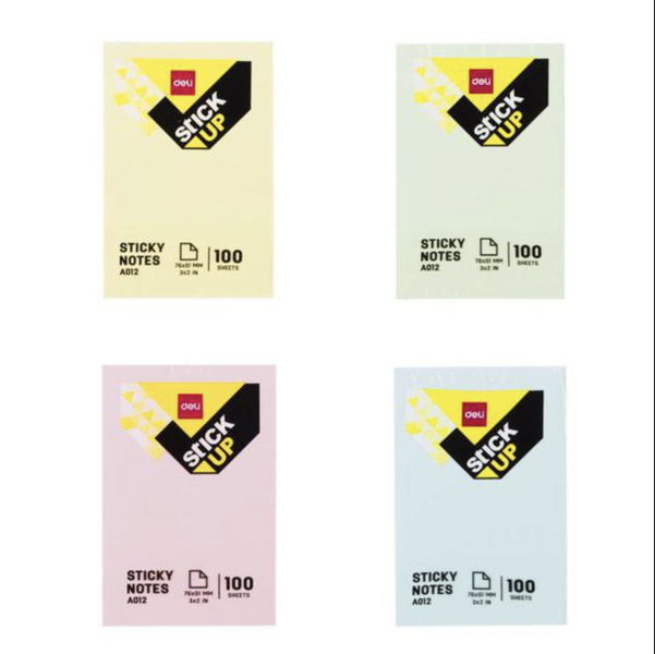 Bright Pastel Sticky Notes - Set of 800