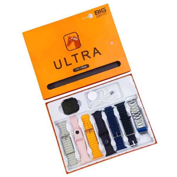 Ultra Smart Watch Multicolor Strap 7 in 1 Strap U20012
