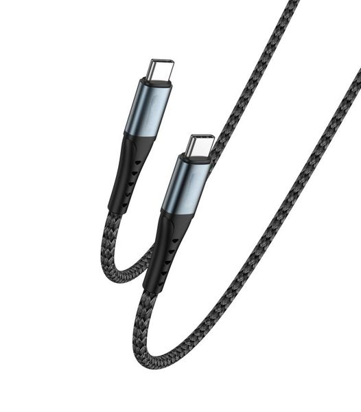 PD 60W Fast Charging USB-C To USB-C Nylon Cable / Phones &amp; Laptops 2-Meter