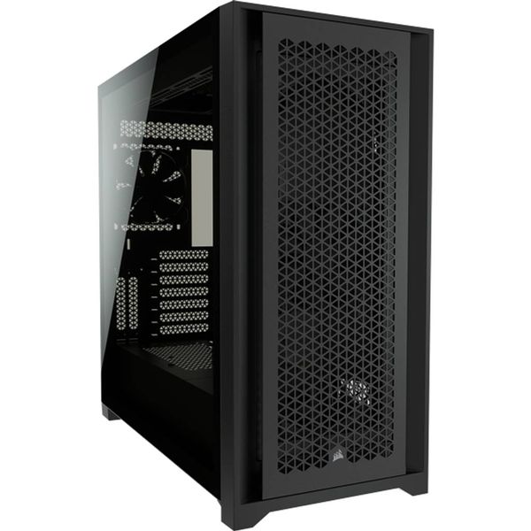 Corsair 5000D airflow tempered glass mid-tower ATX PC case — black