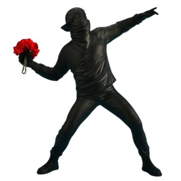Figure Ornaments Living Room Study Home Decoration Crafts Black