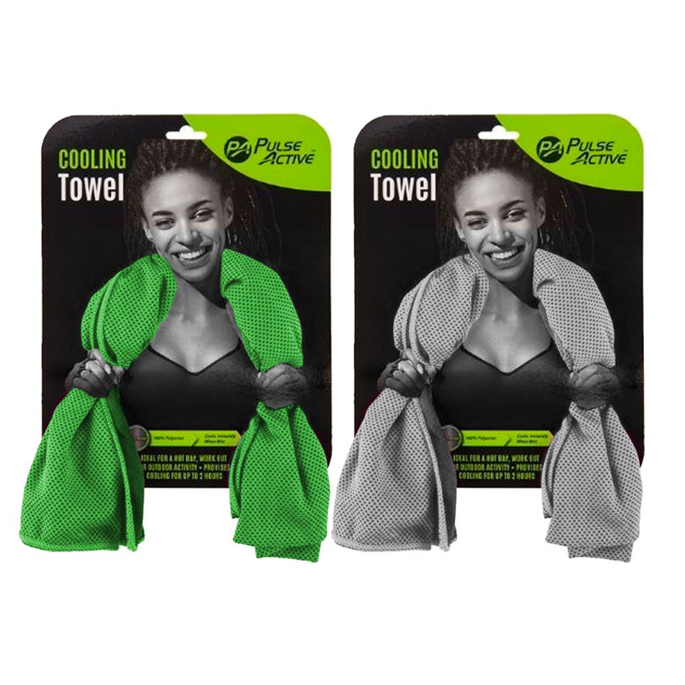 Pulse Active Multipurpose Cooling Fitness Towel - Set of 2 | Shop