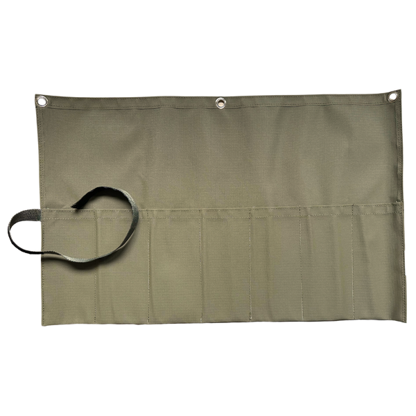 BBQ and Braai Tool Utensil Kit Roll - Ripstop