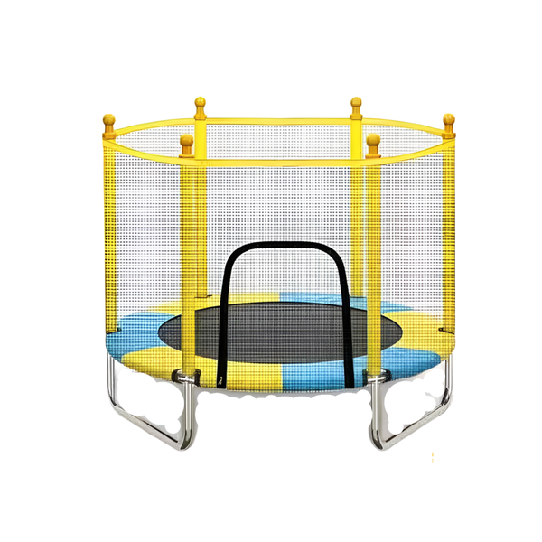 2.4m Spring Cover Padded Trampoline With Safety Net And Jumping Mat