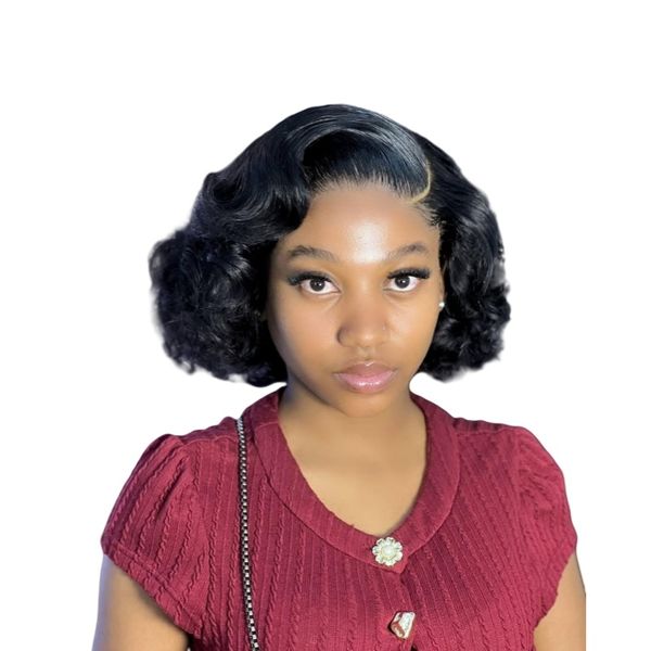 Marigold Bouncy 100% Virgin Human Hair Wig with Body Wave 13x4 8inch
