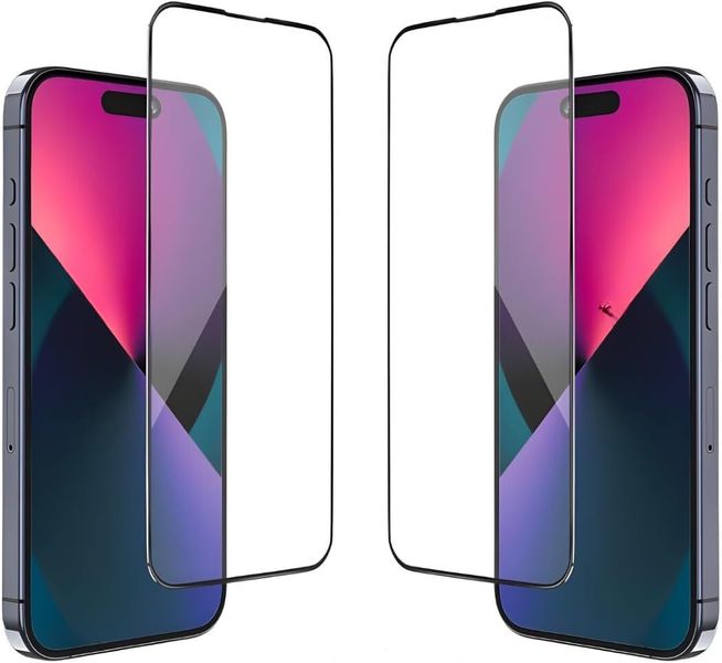 9D Tempered Glass Screen Guard Protector for 13, 14, 15, 16, 17 Twin Pack