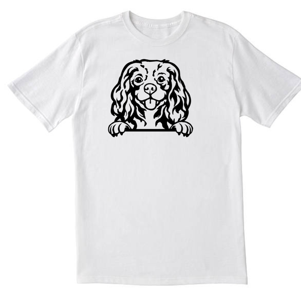 Cavalier Dog White T-Shirt