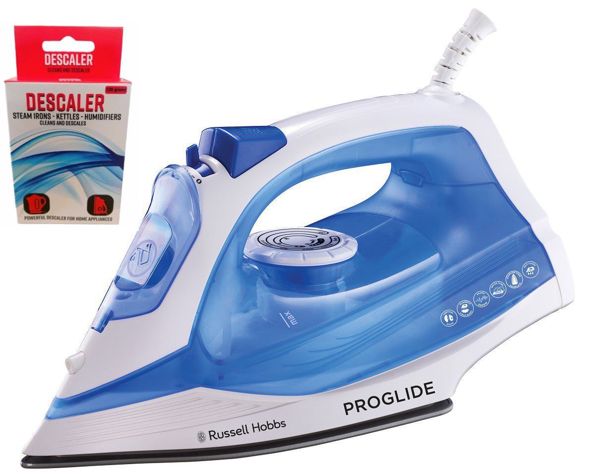 Russell Hobbs ProGlide Steam Iron RHI400 and Home Hub Descaler