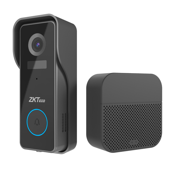 ZKTeco D0BPA 3MP Wi-Fi Video Doorbell - Night Vision &amp; Two-Way Audio