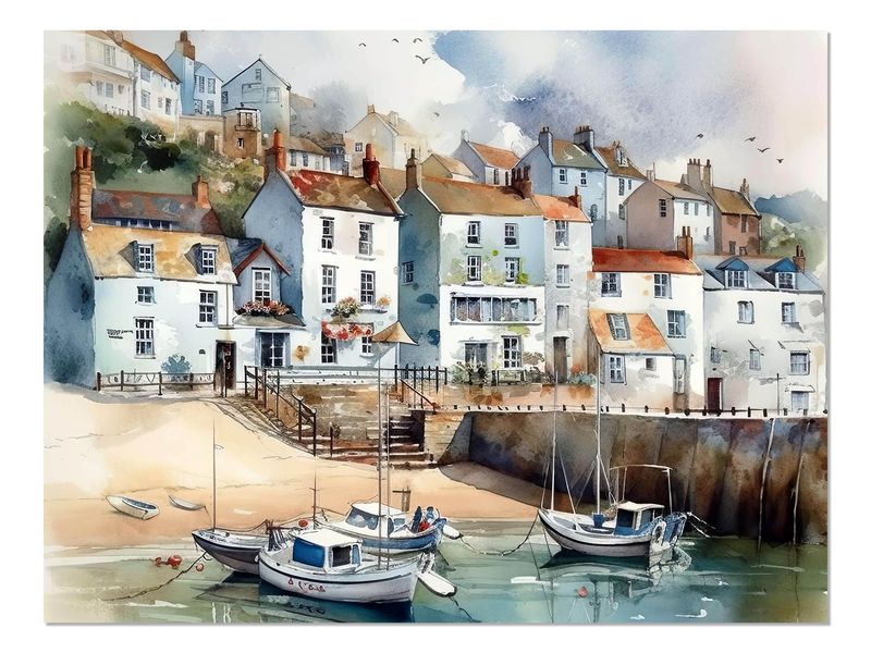 Disposable Paper Placemats - Seaside Cottages