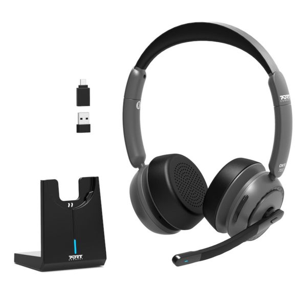 Port Connect ON'R 700 Bluetooth Wireless Headset with Noise Cancellation