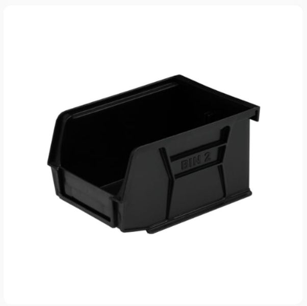 Storage Bin no 2 105 x 185 x70 - Black pack of 5