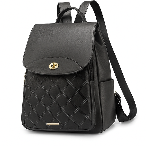 Women Casual Faux Leather Rucksack Bag Backpack