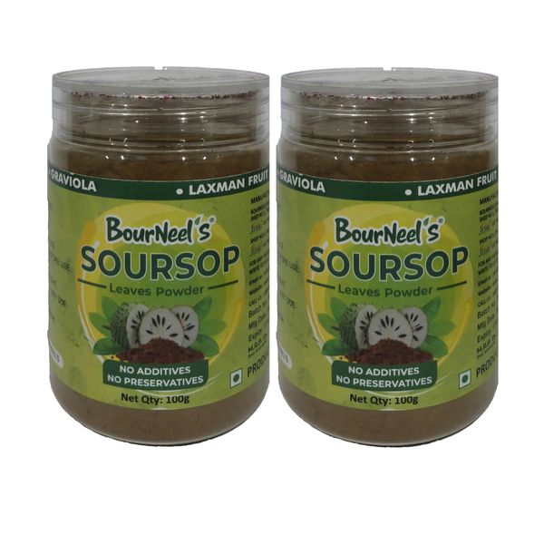BourNeel's Soursop Leaves Powder - 2 x 100 grams