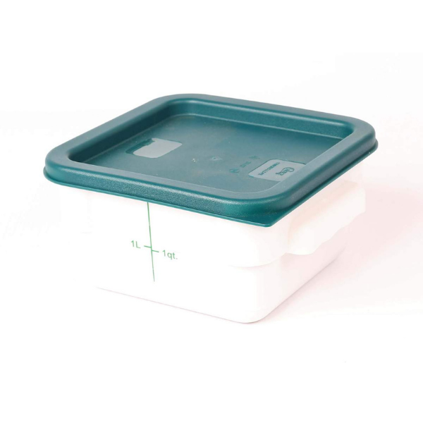 Cater Care Storage Container 2 QT- White Square 180 x 180 x 90mm