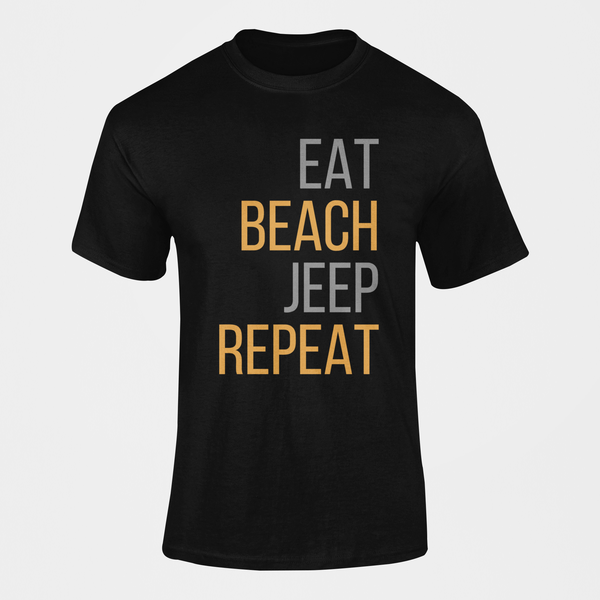 Eat Beach Jeep Repeat Outdoor T-Shirt