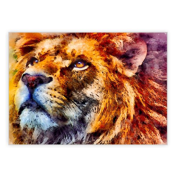 Lion Stare Art - A1 Poster