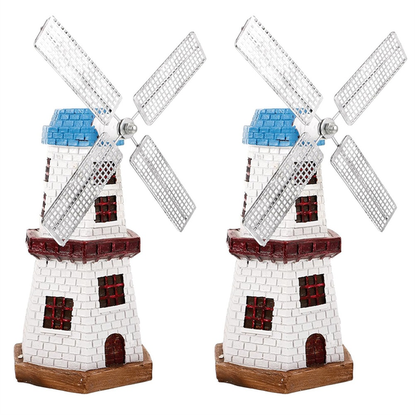 Windmill Ornaments, Retro European Dutch Windmill Statue