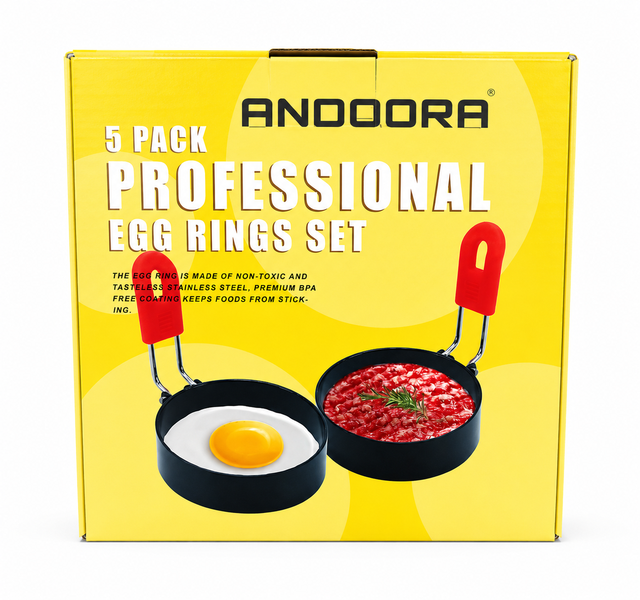 Andoora Stainless Steel Egg Poacher 5 Piece