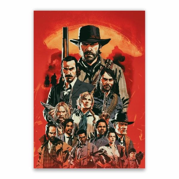 Red Dead Redemption Characters Poster - A1
