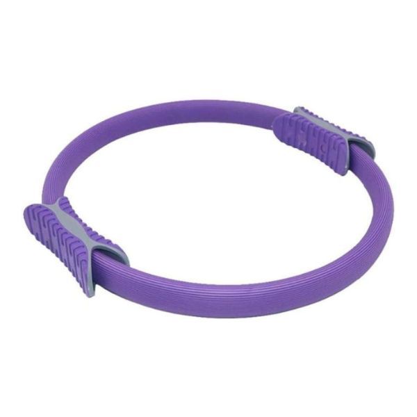 Yoga Ring -Pilates Ring - Dual Handle Resistance Fitness Ring Purple