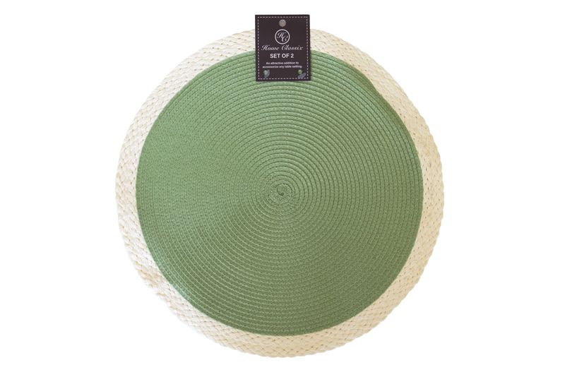 Home Classix Woven Round Summer Fun Placemats
