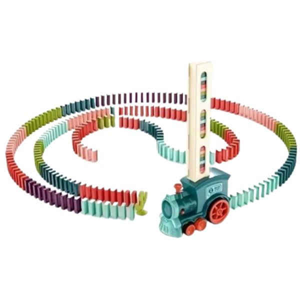 Toy Train with Toy Dominoes for Kids